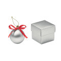 Coffret de boule de No&euml;l Argent