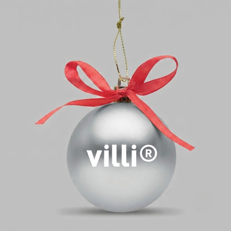 Coffret de boule de No&euml;l Argent
