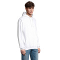 CONDOR Sweat Unisex Capuche Blanc Chin&eacute; 3XL
