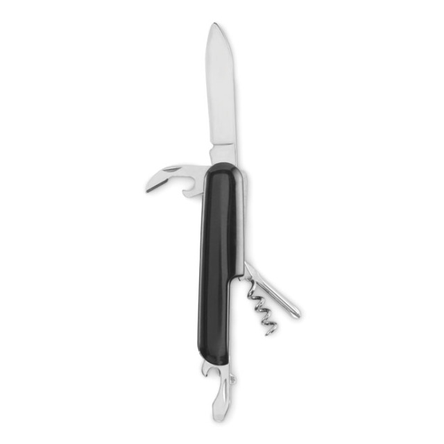 Couteau de poche multioutils Noir
