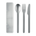 Couverts en acier inoxydable Blanc