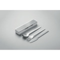 Couverts en acier inoxydable Blanc
