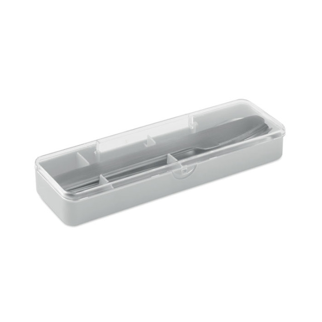 Couverts en acier inoxydable Gris