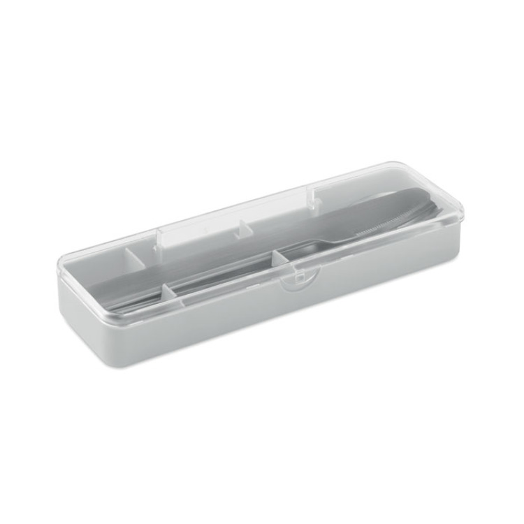 Couverts en acier inoxydable Gris