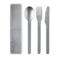 Couverts en acier inoxydable Gris