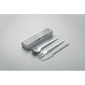 Couverts en acier inoxydable Gris
