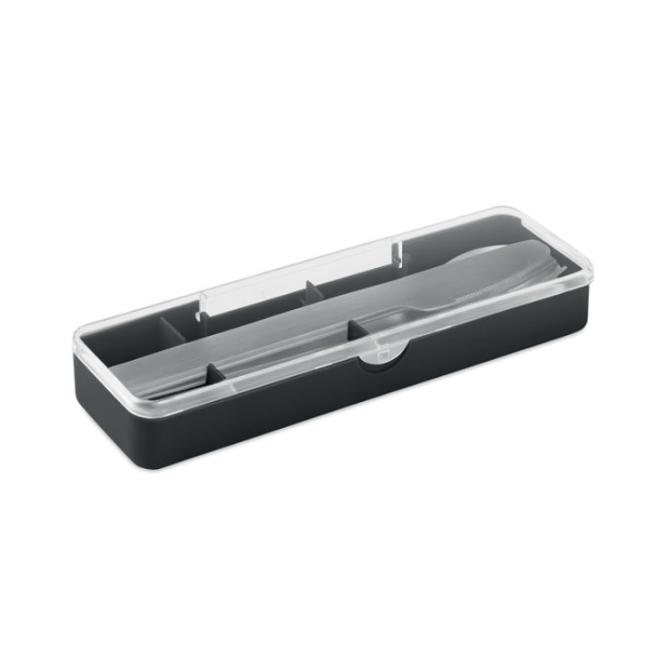 Couverts en acier inoxydable Noir
