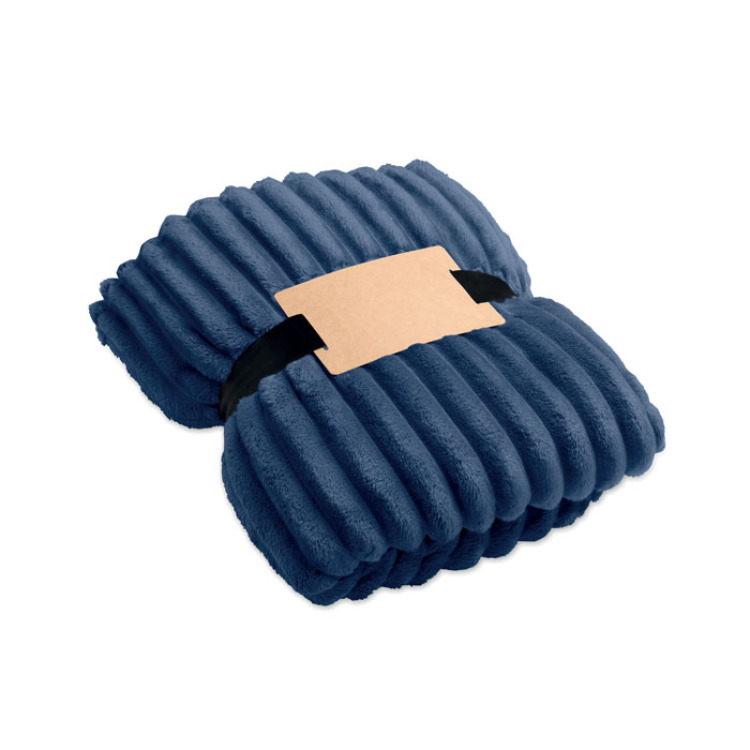 Couverture en polaire RPET Bleu
