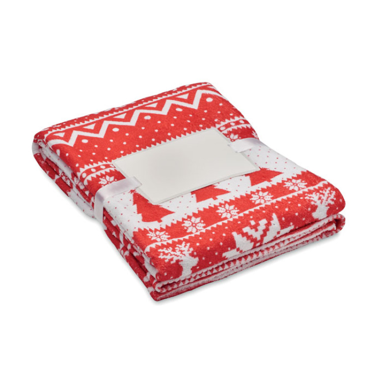 Couverture en RPET 190 gr/m&sup2;. Rouge
