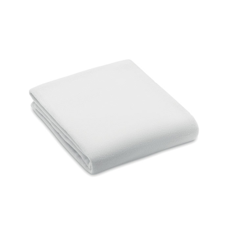 Couverture polaire RPET 130gr Blanc