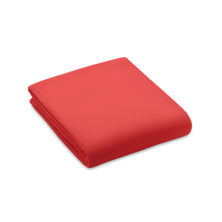 Couverture polaire RPET 130gr Rouge