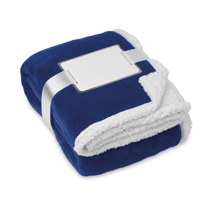 Couverture PP  sherpa Bleu