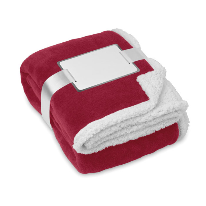 Couverture PP  sherpa Bordeaux