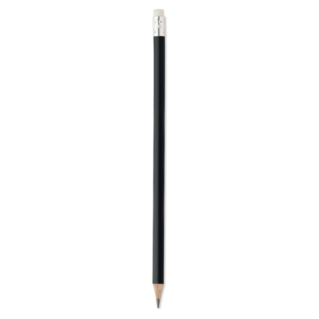 Crayon à papier avec gomme Noir