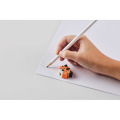 Crayon en bois en forme d'animal Blanc