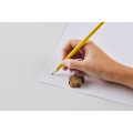Crayon en bois en forme d'animal Jaune