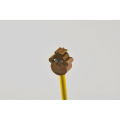 Crayon en bois en forme d'animal Jaune