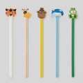 Crayon en bois en forme d'animal Jaune