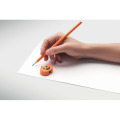 Crayon Halloween avec gomme Orange