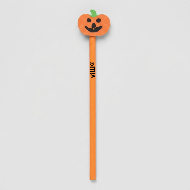 Crayon Halloween avec gomme Orange