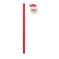 Crayon No&euml;l avec gomme Rouge