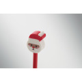 Crayon No&euml;l avec gomme Rouge