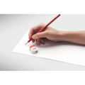 Crayon No&euml;l avec gomme Rouge