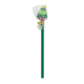 Crayon No&euml;l avec gomme Vert