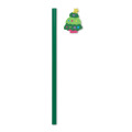 Crayon No&euml;l avec gomme Vert