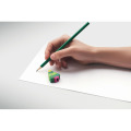 Crayon No&euml;l avec gomme Vert