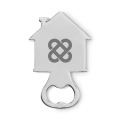 D&eacute;capsuleur en forme de maison Argent Mat