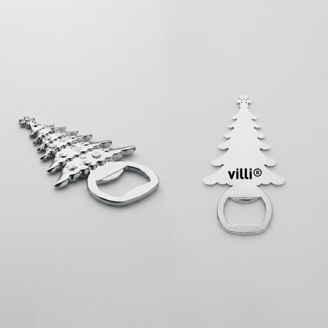 Décapsuleur motif Noël Argent Mat