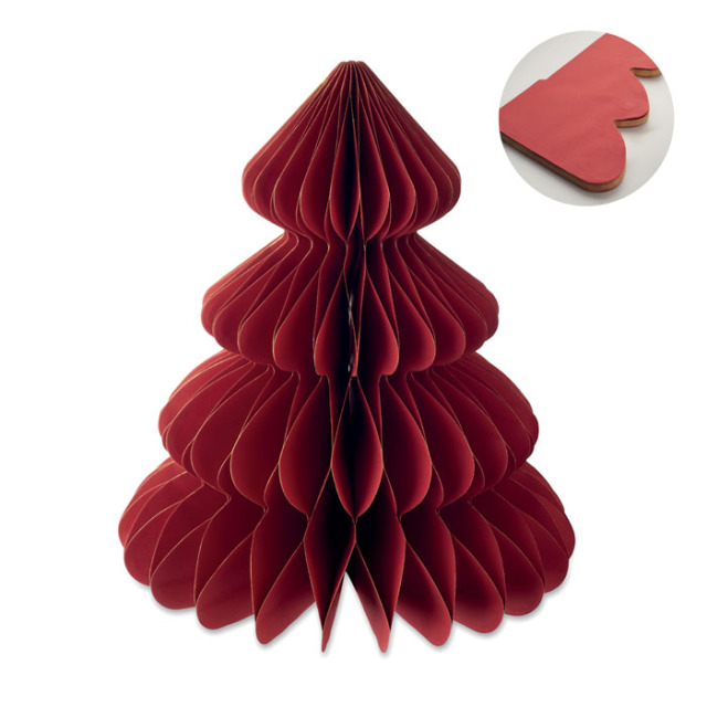 Décoration de Noël en papier Rouge
