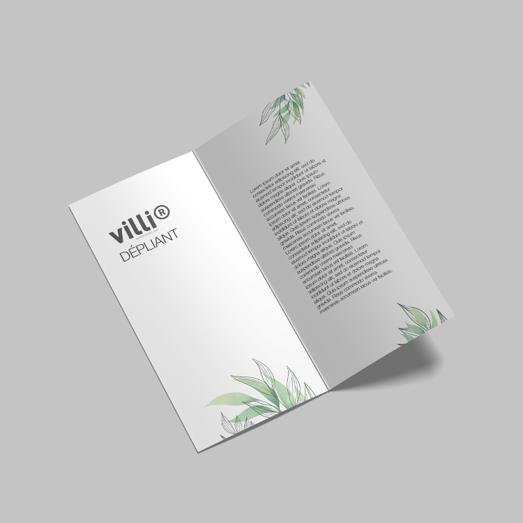 Dépliants 9,8x21cm - 2 volets