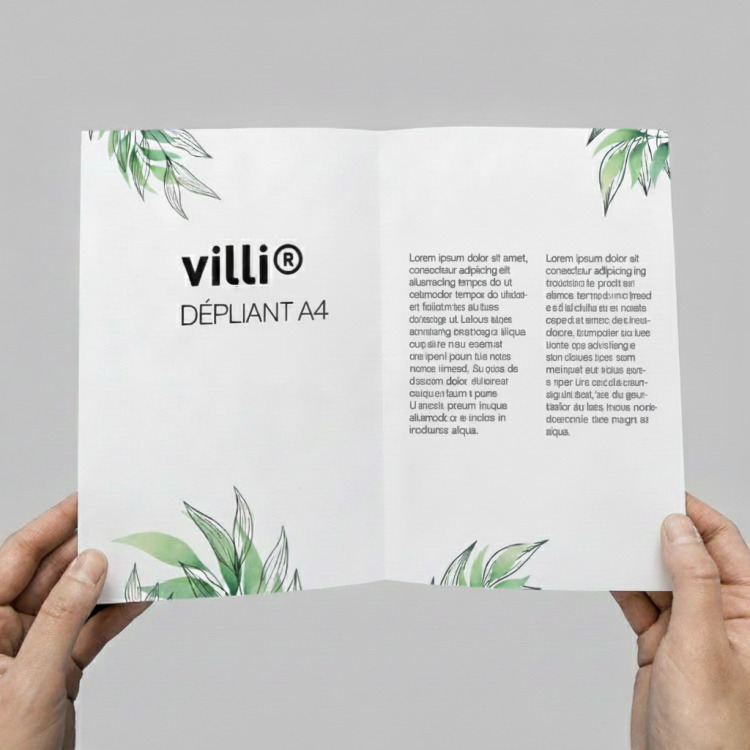 Dépliants A4 - 2 volets