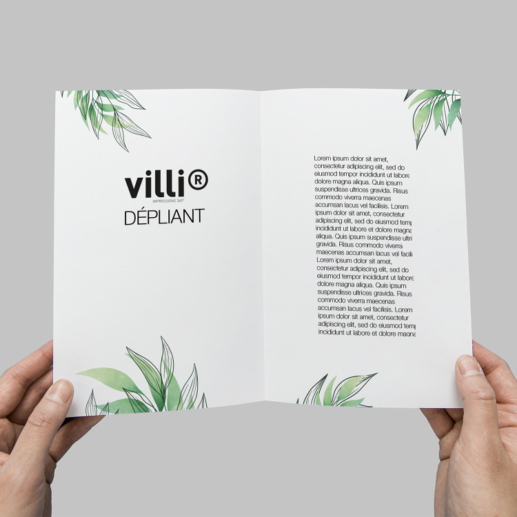 D&eacute;pliants A5 - 2 volets