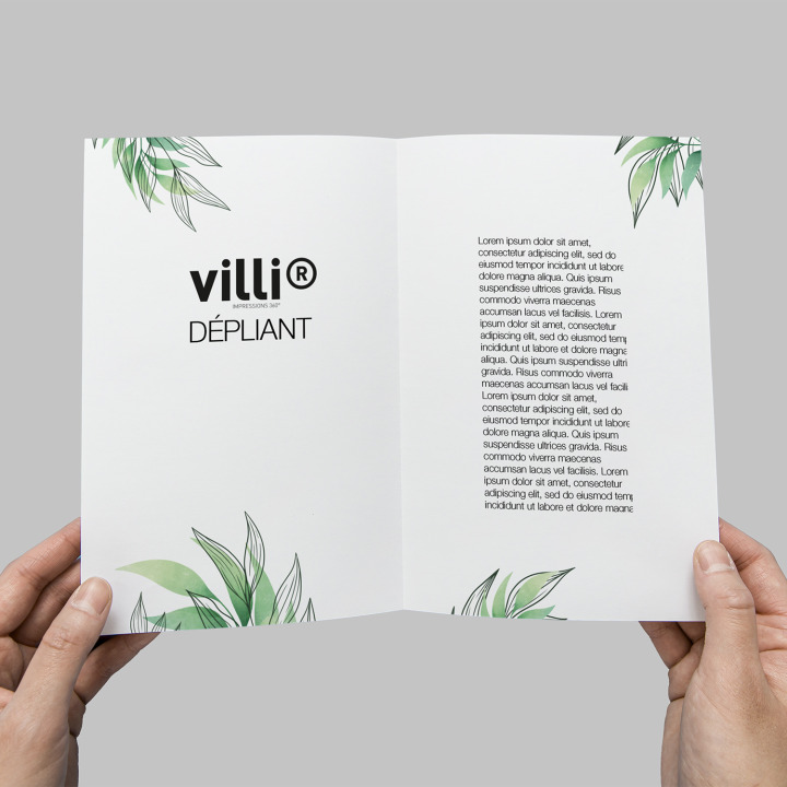 Dépliants A6  2 volets
