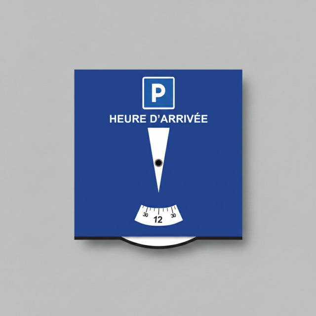 Disque de stationnement disque bleu