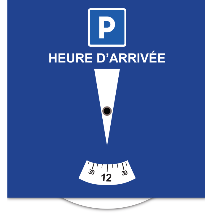 Disque de stationnement disque bleu