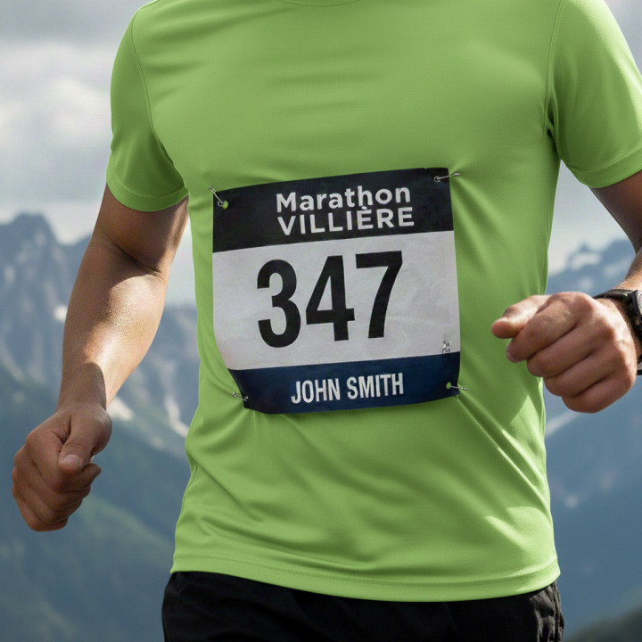 Dossard indéchirable A4 210x297mm