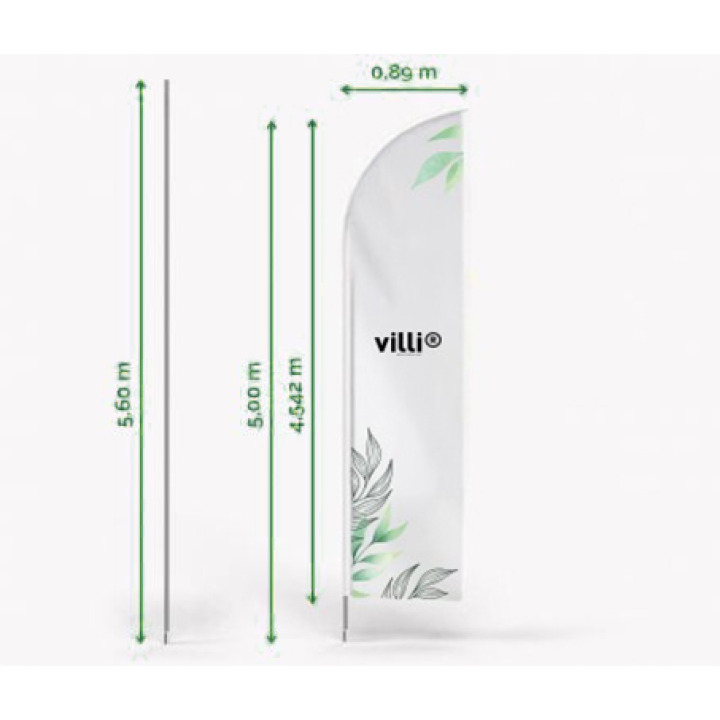 Drapeau Oriflamme Taille XL Recto