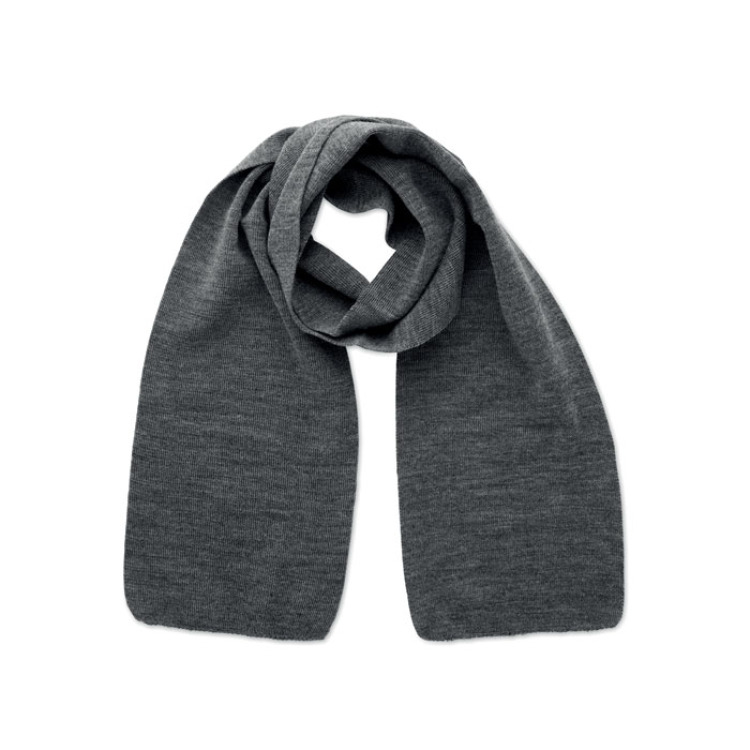 Echarpe en polyester RPET Blanc/Noir