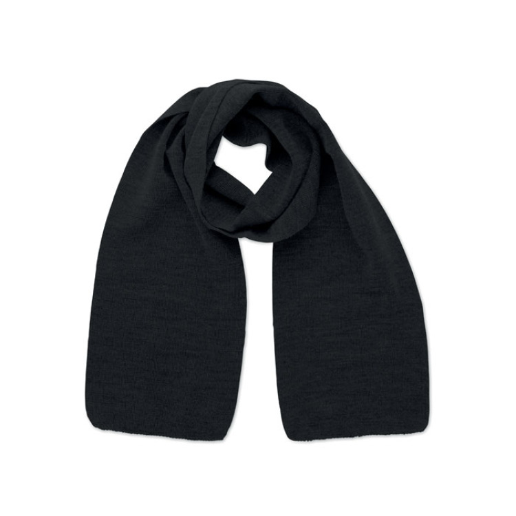 Echarpe en polyester RPET Noir