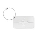 Etiquette &agrave; bagage en aluminium Argent Mat