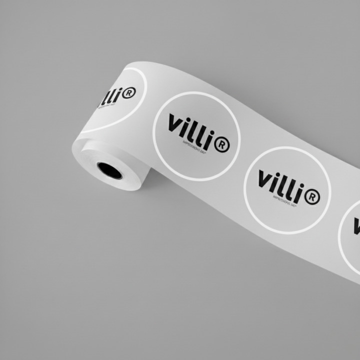 Etiquette en rouleau