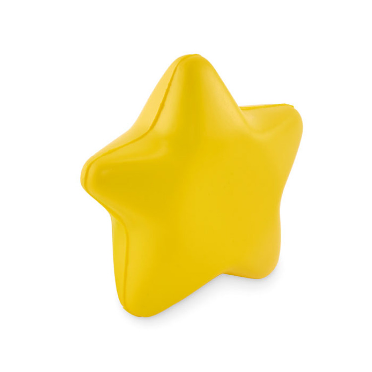 &Eacute;toile anti-stress en PU Jaune