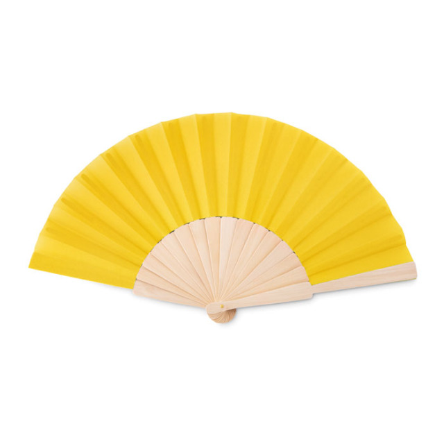 Eventail manuel Jaune