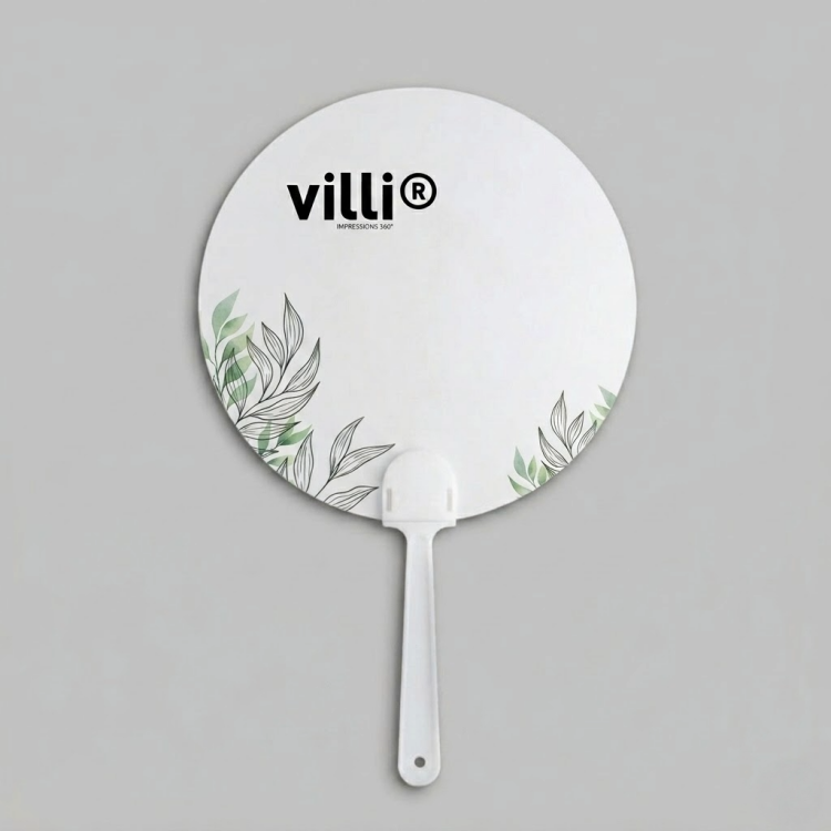 Eventail semi-rigide Blanc