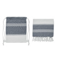 Fouta et sac assorti Bleu