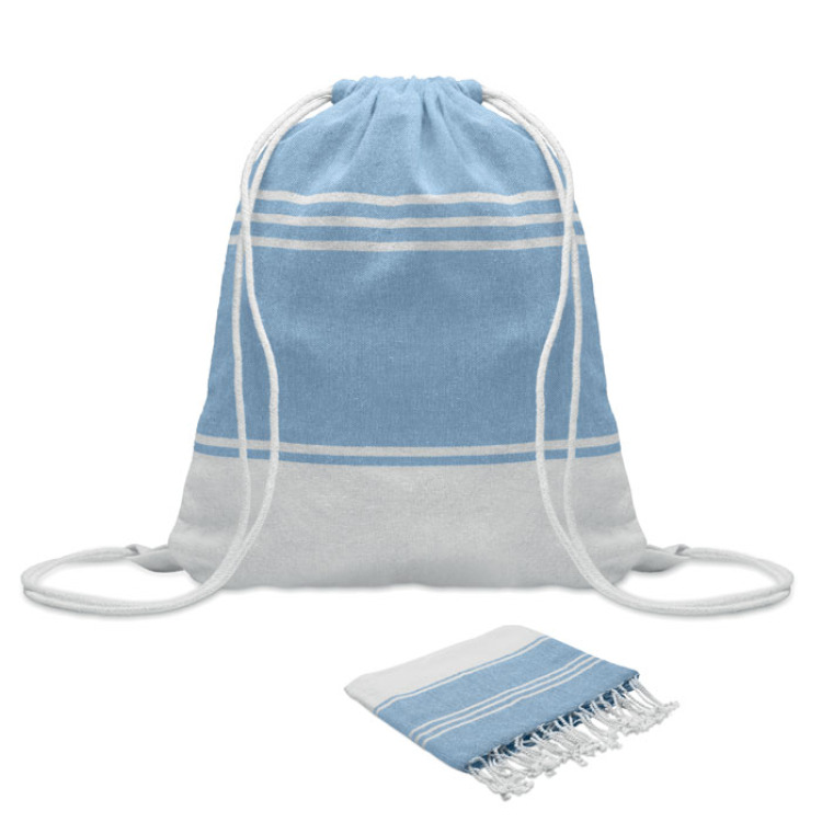 Fouta et sac assorti Turquoise